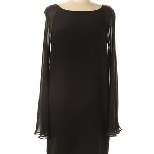 Nicole Miller Artelier Solid Black Casual Dress